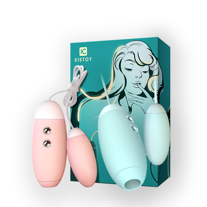 KISTOY MISS VV脉动吮吸KISS TOY双震多频吸震情趣跳蛋女用自慰器具